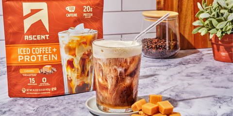 Caramel Iced Coffee Protein Cold Foam