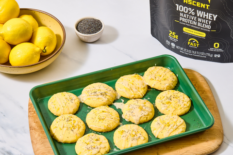 Glazed Lemon Sorbet Cookies