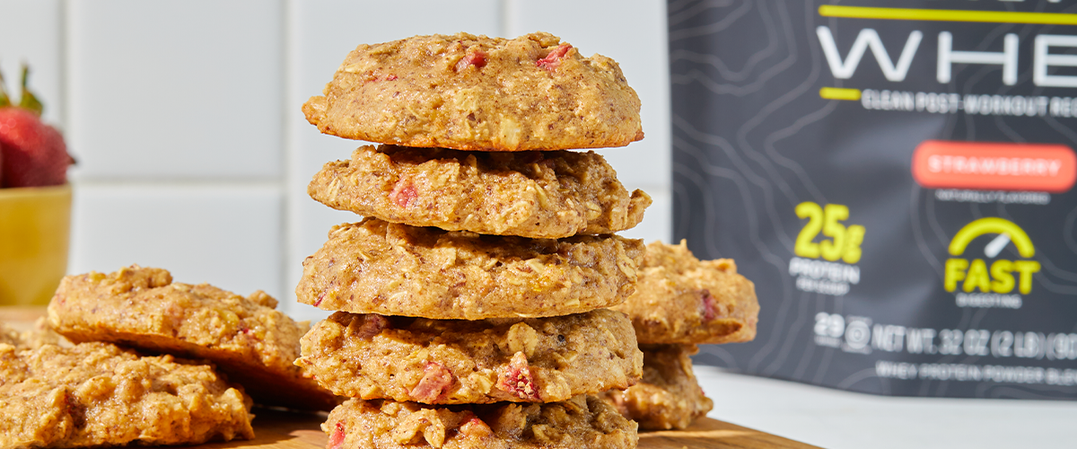 Gluten Free Strawberry Breakfast Protein Cookie Recipe | Ascent Protein