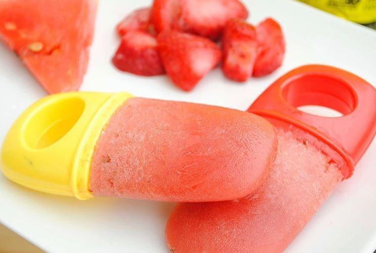 Strawberry Watermelon Pre Workout Popsicle Recipe