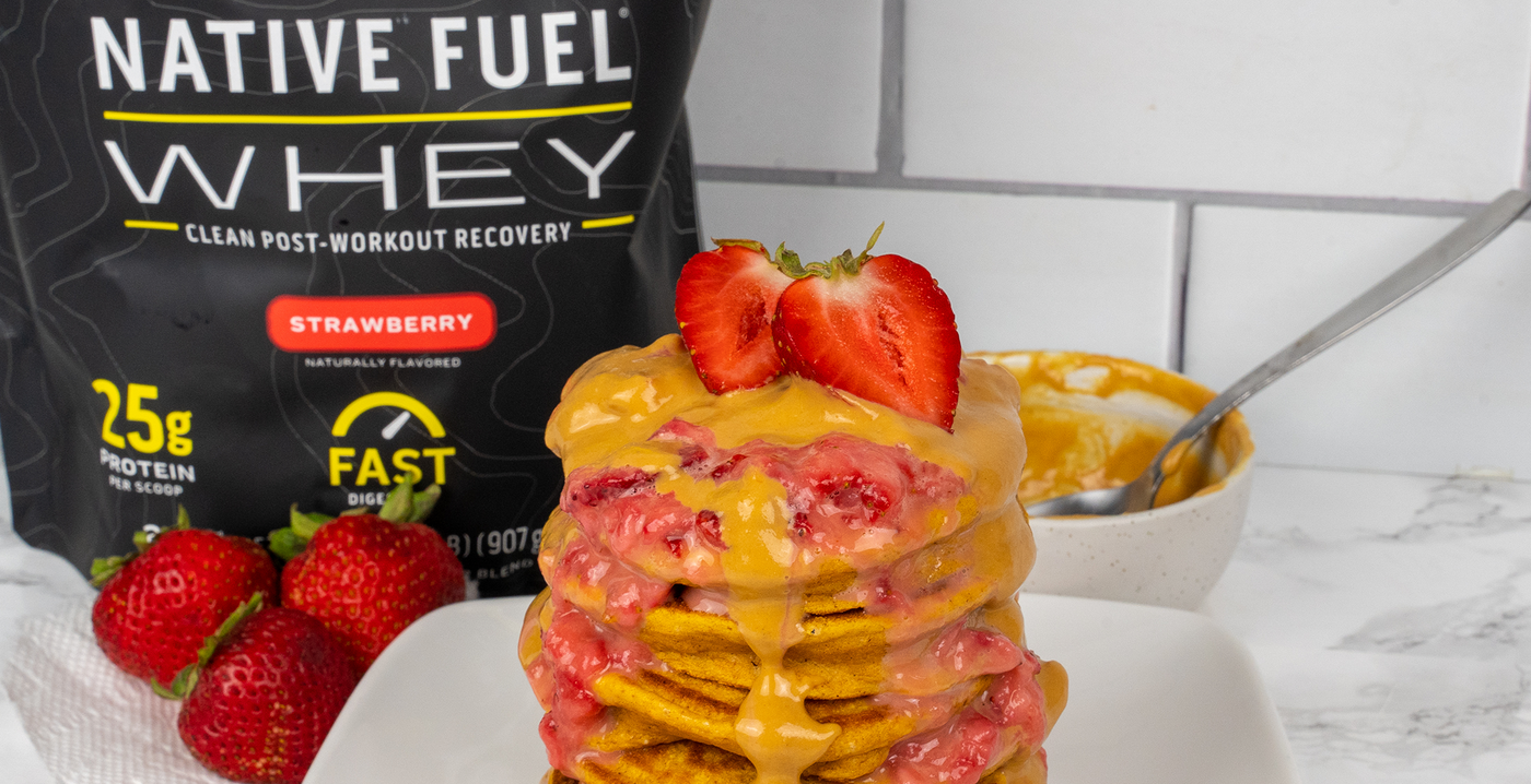 Strawberry Protein Powder Pancake Recipe
