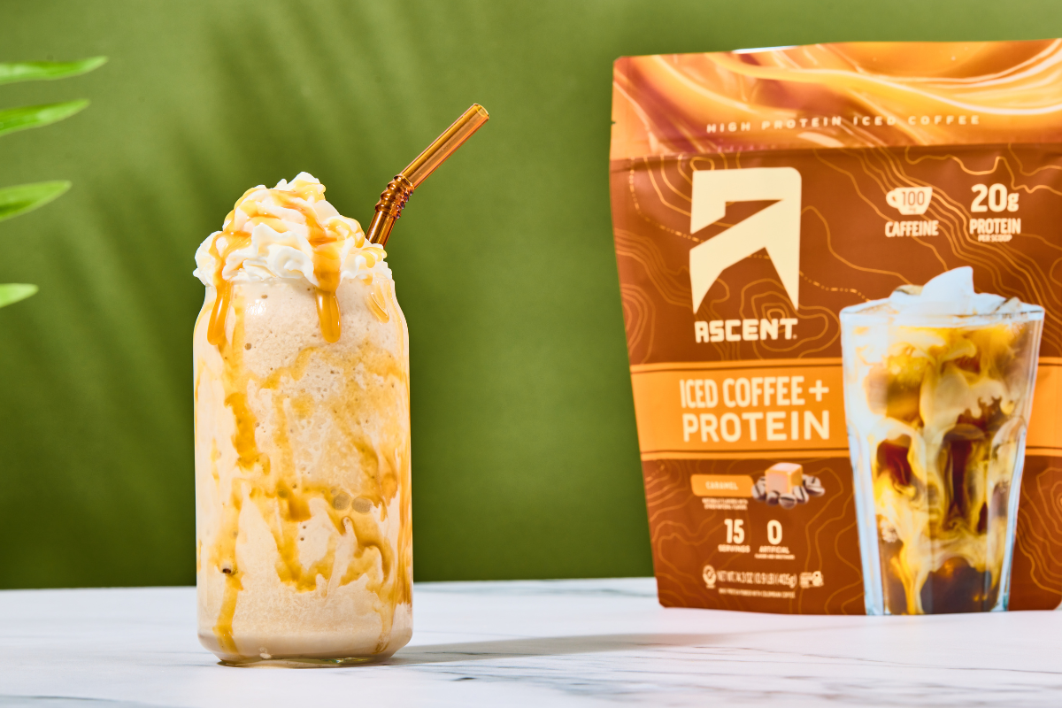 High-Protein Caramel "Frappuccino"