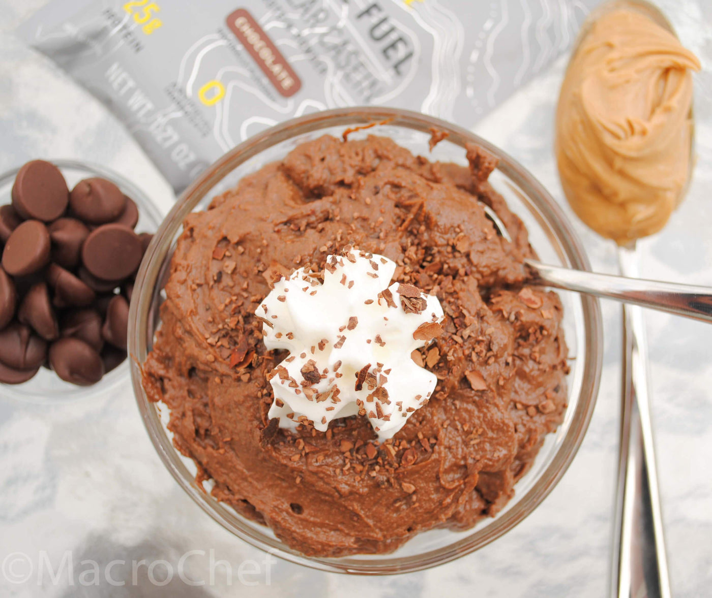 Chocolate Peanut Butter Protein Mousse Recipe