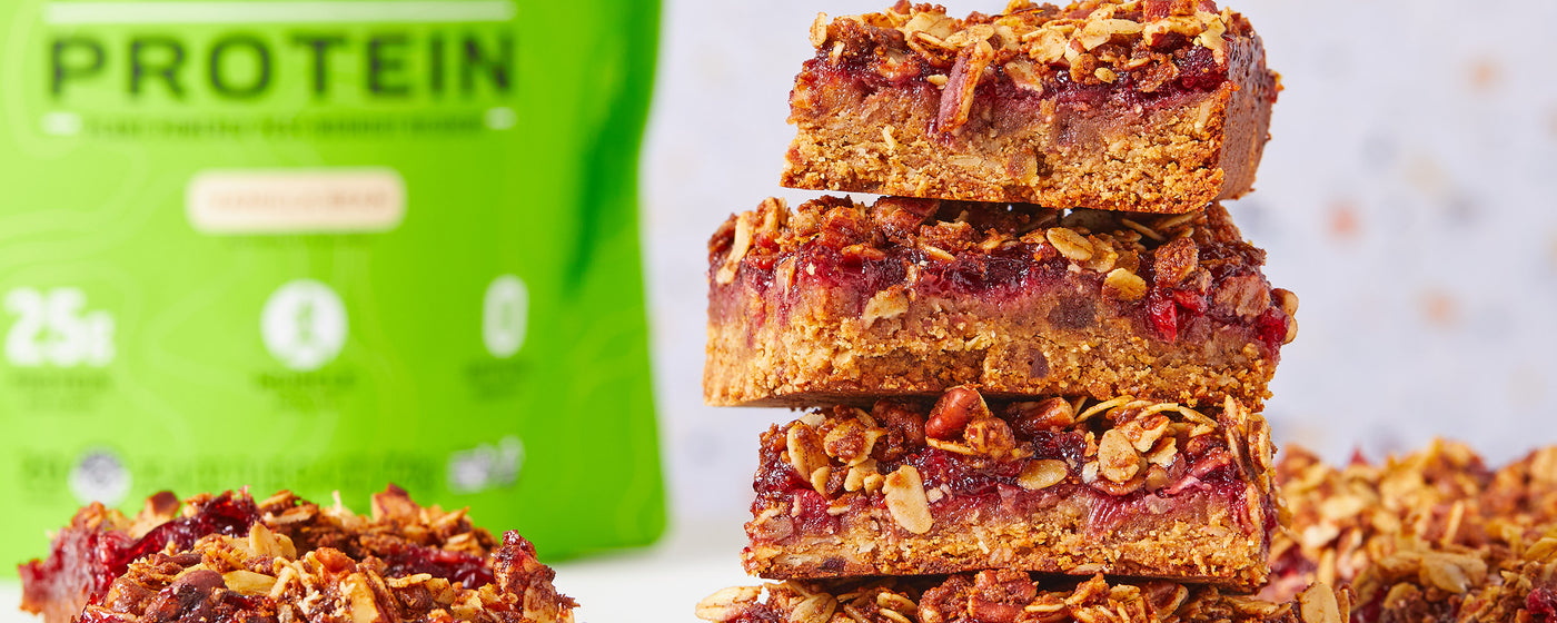 Cranberry Oat Protein Bars
