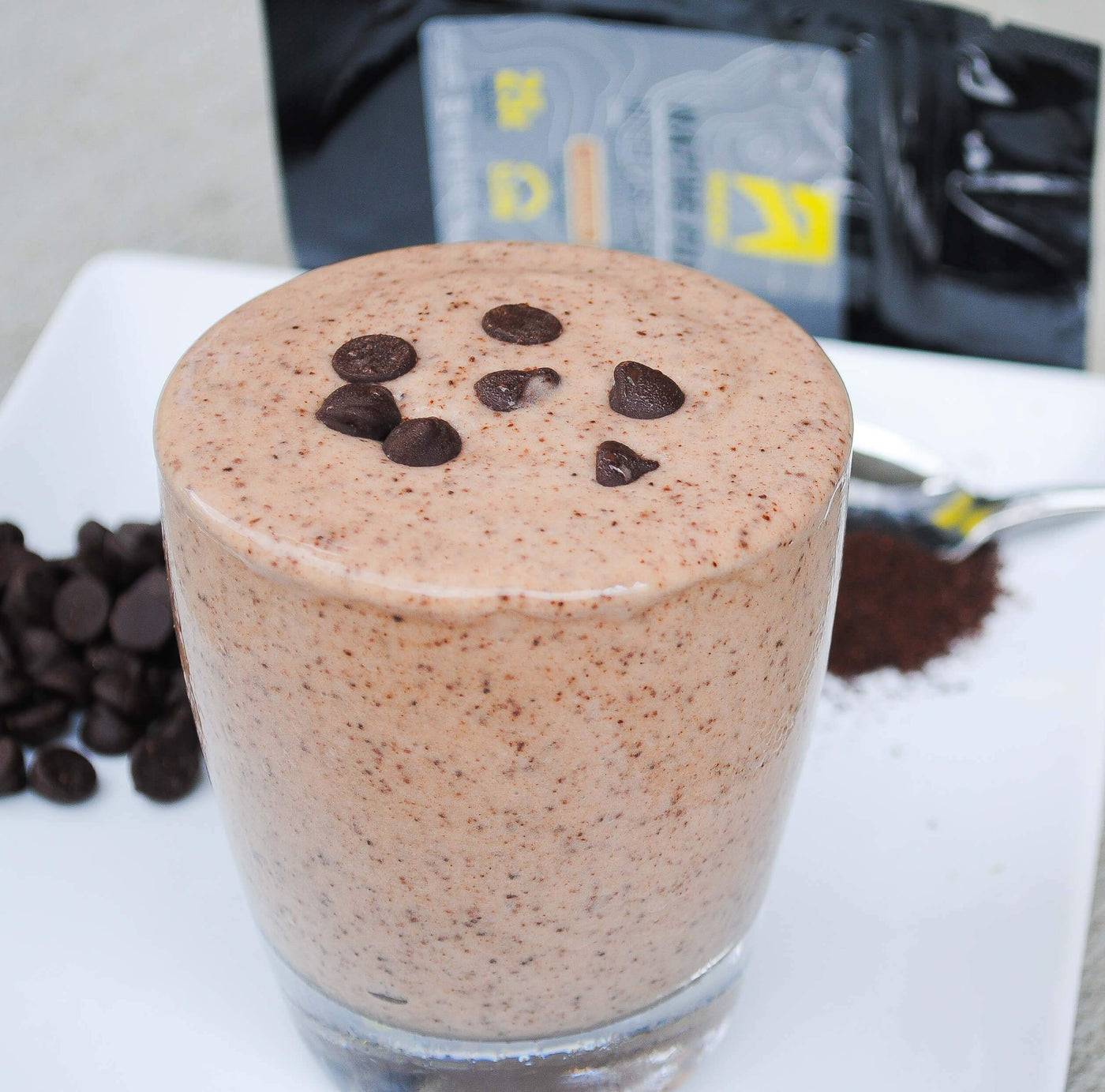Cappuccino Chocolate Chip Protein Frosty
