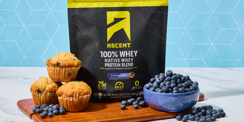 High Protein Blueberry Muffin