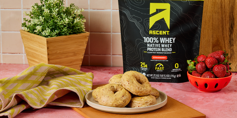 Strawberry Protein Bagels