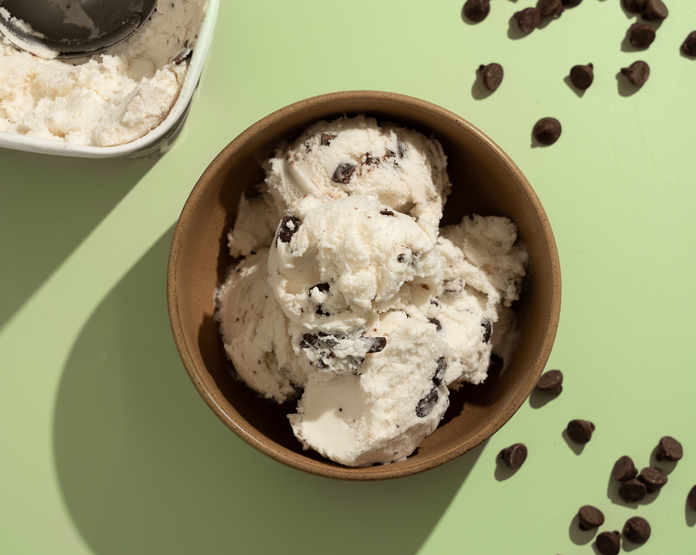 Mint Chocolate Chip Ice Cream Recipe with High Protein