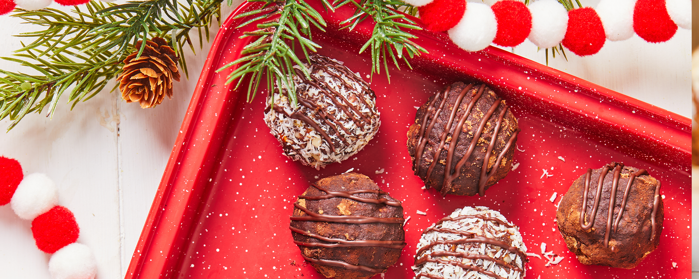 Peppermint Bark Protein Bites