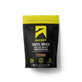 bag of 100% whey protein powder on a transparent background