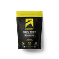 bag of 100% whey protein powder on a transparent background