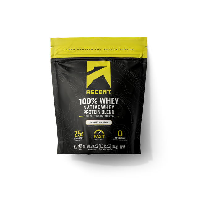 Black and yellow protein powder package on a white background featured_image