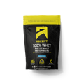 bag of 100% whey protein blend powder on a transparent background