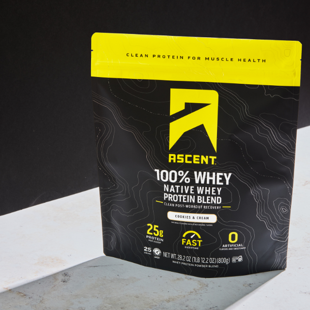 Ascent 100% Whey Protein Powder Cookies & Cream