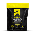 Ascent 100% Whey protein blend package on a transparent background