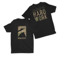 black tee shirt workout clothes by ascent protein