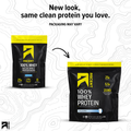 An image of Ascent Unflavored 2 lb protein describing a bag graphics change that says 