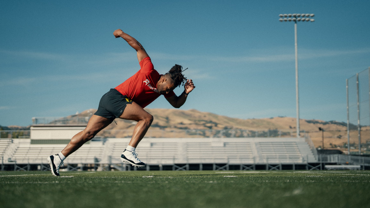 image of athlete drinking clean protein powder smoothie