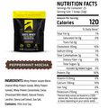 peppermint mocha protein powder nutrition facts label
