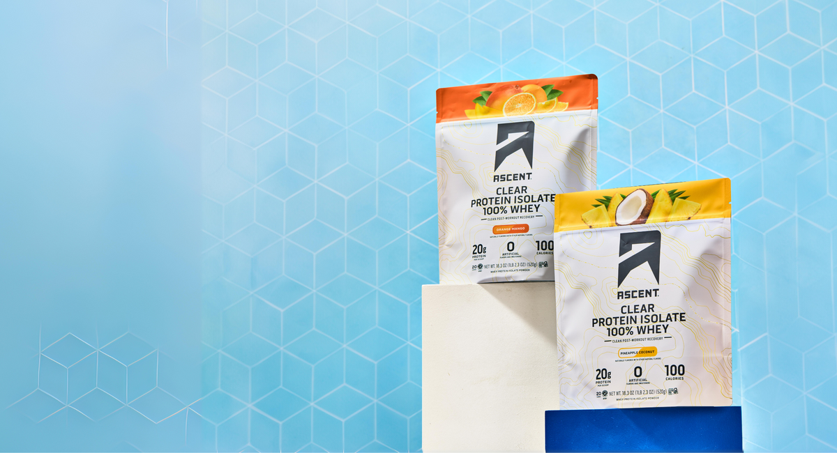 This is an image of Ascent's clear whey isolate protein product