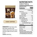 iced coffee plus protein powder nutrition facts label
