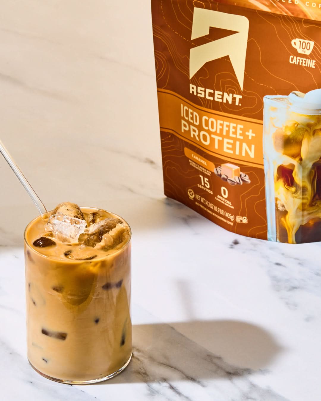 Caramel Iced Coffee With Protein | Ascent Protein