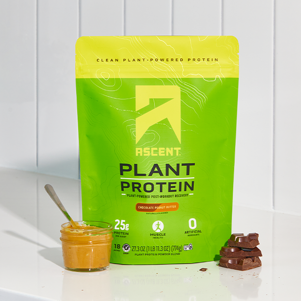 Chocolate Peanut Butter Plant- Based Protein Powder Consumer