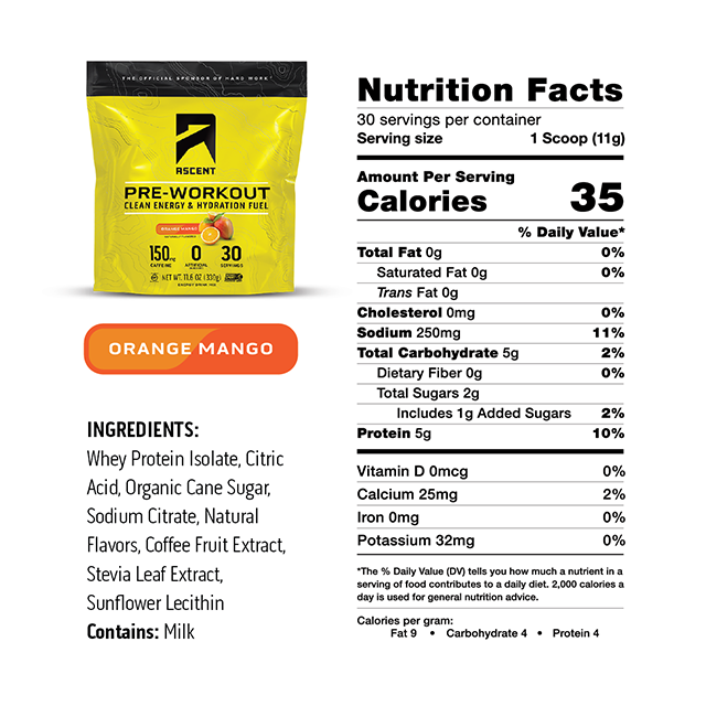 Orange Mango Pre Workout Consumer